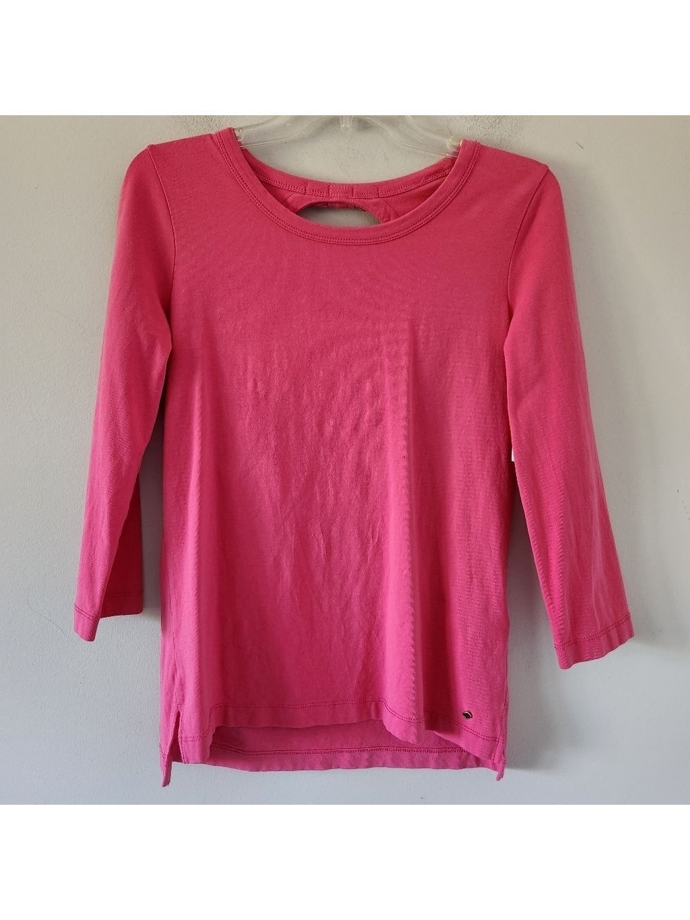 KATE SPADE | Long Sleeve Shirt Top Back With Bow Details Pink Sz SMALL